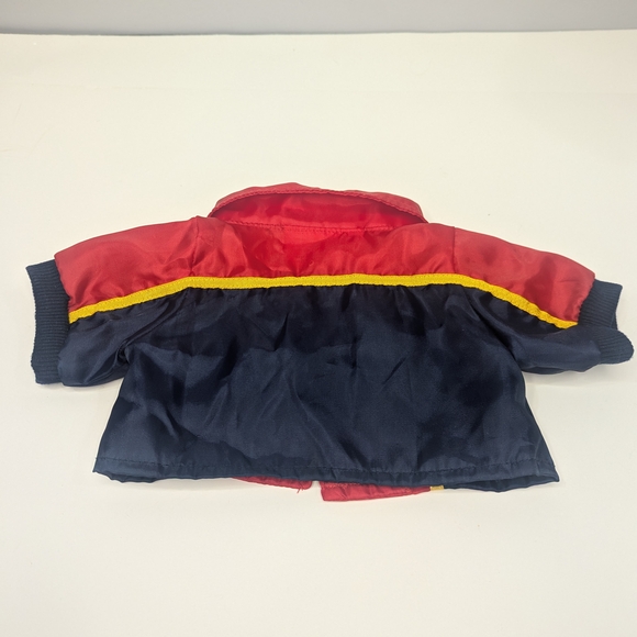 Vintage Build A Bear Navy and Red Jacket and Overalls Ski Outfit NWOT - Picture 6 of 12